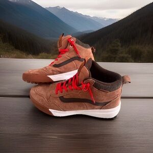 Vans Men's Hi-Top Brown Trainers Sneaker 500383 Suede  Size 11.5